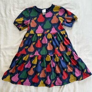 Hanna Andersson girls pear dress size 120 cm 6-7